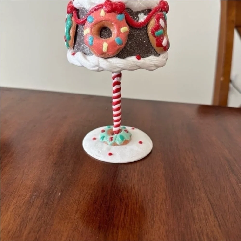 Cupcakes and Cashmere Christmas Gingerbread Glitter Doughnut Tree